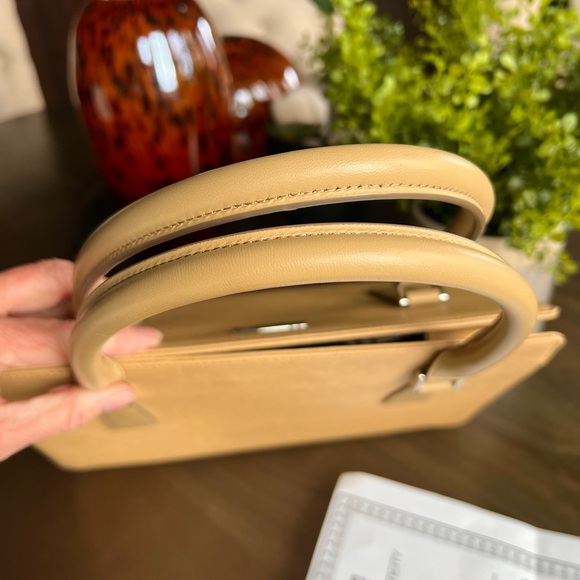 Burberry Leather Tan Satchel Bag - Picture 6 of 15